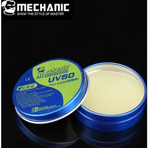MECHANIC MCN-UV50/ UV80 No-clean Paste Flux Soldering Tin BGA solder flux Electric Soldering Iron Welding Fluxes For PCB/BGA/PGA