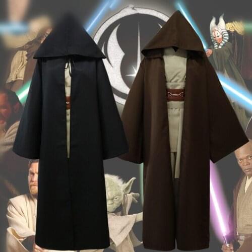 2021 New Adult Cosplay Costume Cloak Anakin Halloween Costume for Women Men Fancy Anakin Skywalker Carnival Party