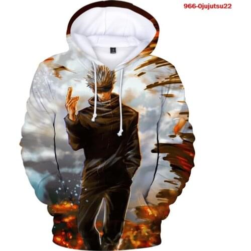 New Arrival Creative Jujutsu Kaisen Men Women Hoodies Sweatshirt Harajuku 3D Print Pattert Warm Pullovers Hip hop Autumn Clothes
