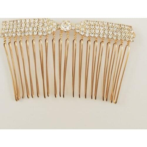 2017 latest version Imitation glass drill Bow style of womens comb, holiday gift for girlfriend or mother -SC0004