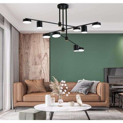 European Style Post Modern Home Decoration Restaurant New Black Iron Chandelier Luxury Pendant Lighting Chandelier