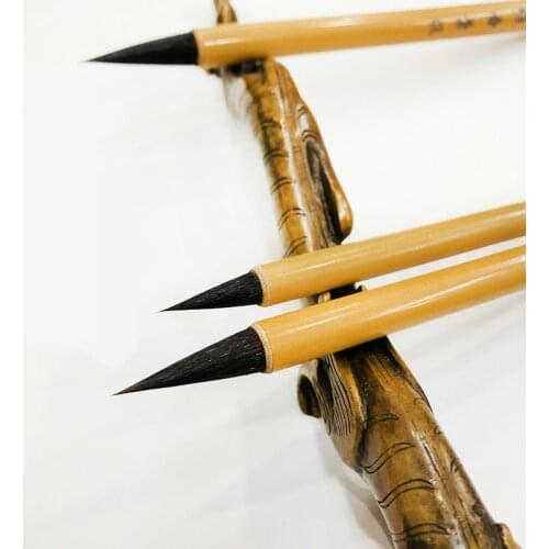 Chinese Calligraphy Pen Watercolor Painting Runnung Script Calligraphy Brush Pen 3pcs Weasel&rabbit Hair Brush Pen Tinta China