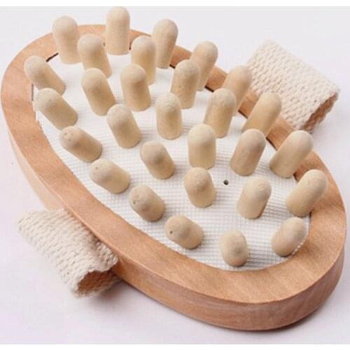 Body Brush Soothing Wooden Airbag Essential Oil Spa Air Cushion Massage Hair Comb Scalp Massage Brush