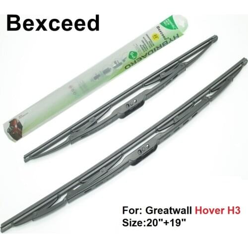 Bexceed of Car Windshield Traditional wiper blade for Greatwall Hover H3. 1 Pair(20"+19")