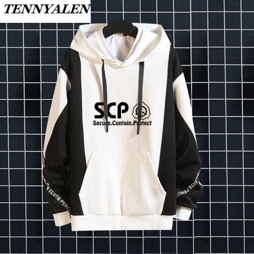 Anime Sports Sweatshirt SCP Foundation Cosplay Costume MTF Halloween Hooded Sweatshirt Fall/Winter Couple Top Jacket Adult M-3XL