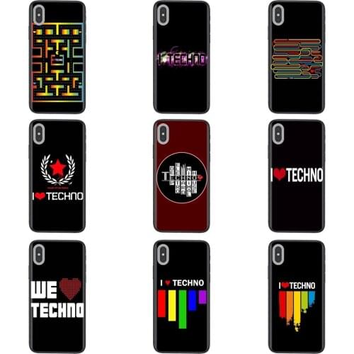 I Love Techno Technology Music For Samsung Galaxy S20 Fe S30 Ultra S21 S20 S10 S9 Plus Ultra Lite Nouvelle Black Prime Fashion