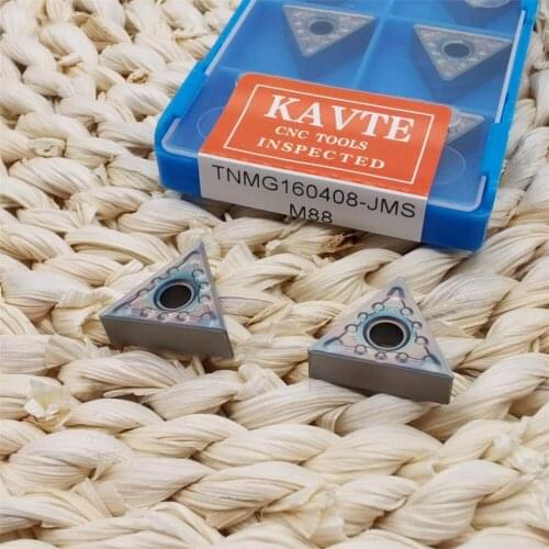 KAVTE TNMG160404 TNMG160408-MA MS JMS Outer circle Lathe Turning Tools Inserts Colorful coating, Special for stainless steel