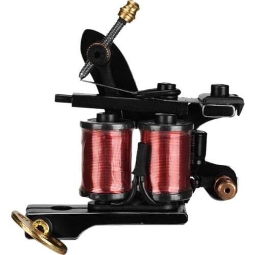 High Quality Liner & Shader Tattoo Machine for Body Art Tattooing - 10 Wrap Copper Coils