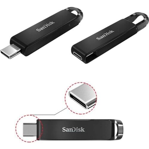 SanDisk Extreme Type-C Pen Drive High Speed 150MB USB 3.1 Gen1 32GB 64GB 128GB 256GB CZ460 Encryption Memory Stick U Disk Pndriv