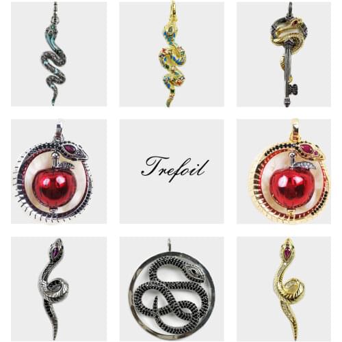 Pendant Blue Snake,2020 Spring New Fashion Jewelry Bohemia 925 Sterling Silver Gift For Women Girls Fit Necklace