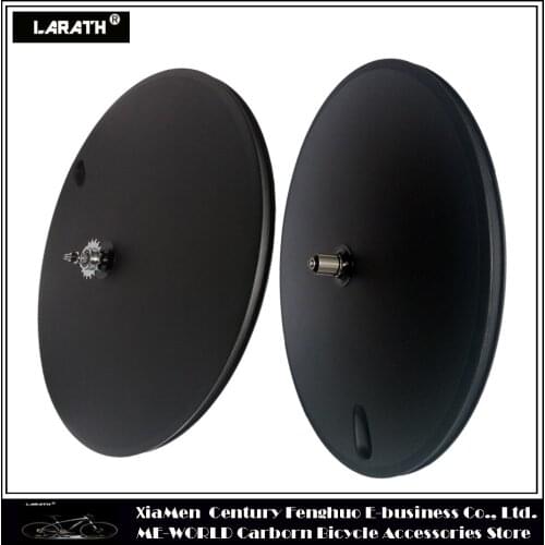 23mm Width, Carbon Disc wheel Clincher Tubular For 700C Road/ Fixed Gear Bicycles,Closed wheels, Disc Wheel With UD/3k/12k