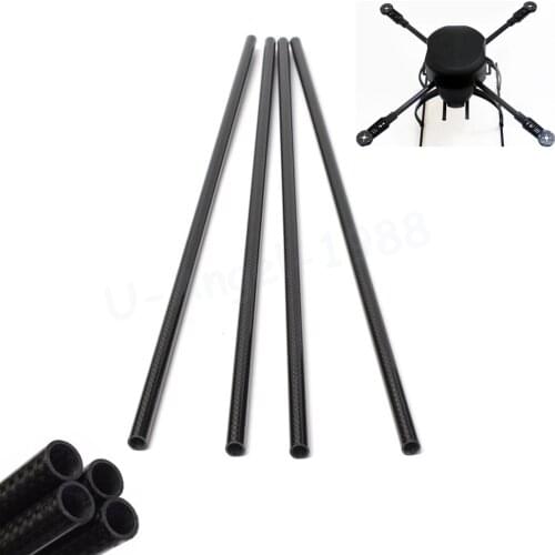 6pcs/lot New 8mm x 6mm x 330mm Roll Wrapped Carbon Fiber Tube Boom For Multicopter For X650 Quadcopter Accessories