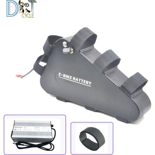 Free shipping e-mtb 1000W 1500W 48V 20Ah 52V 28Ah 60V 20Ah jumbo triangle battery with 40A BMS big trianlge battery for mtb bike