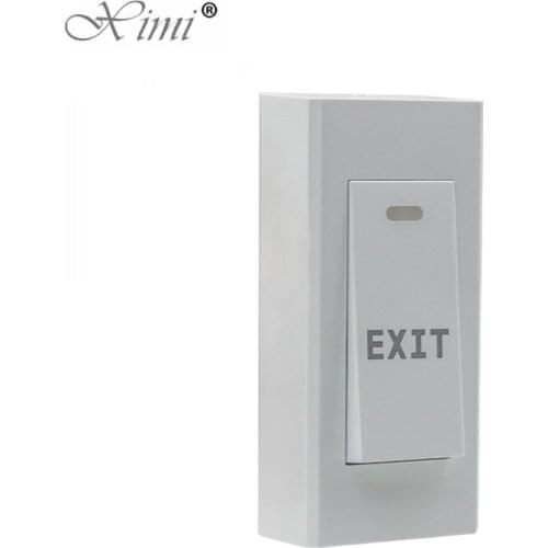Cheap E19C Exit Button For Door Access Control System Exit Switch Door Push Open Button Plastic Button