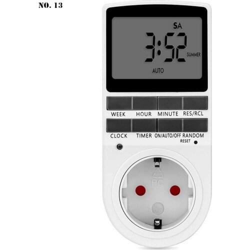 220V Electronic Digital Timer Switch 24 Hour Cyclic Kitchen Timer Outlet Programmable Timing Socket Tool EU UK AU US Plug