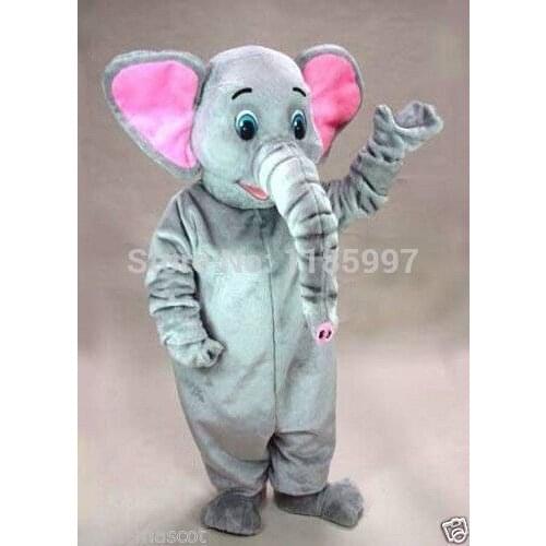 HOT SALE new happy The Robust elephant Halloween animal Mascot Costume Fancy Dress Animal mascot costume free shipping