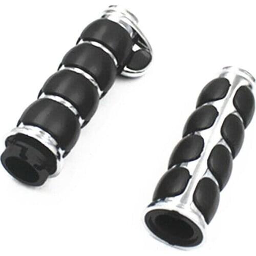 Chrome 1'' 25mm handlebar Throttle Boss Hand Grips For Harley SOFTAIL DYNA SPORTSTER ELECTRA GLIDE Road KingHonda VTX Shadow