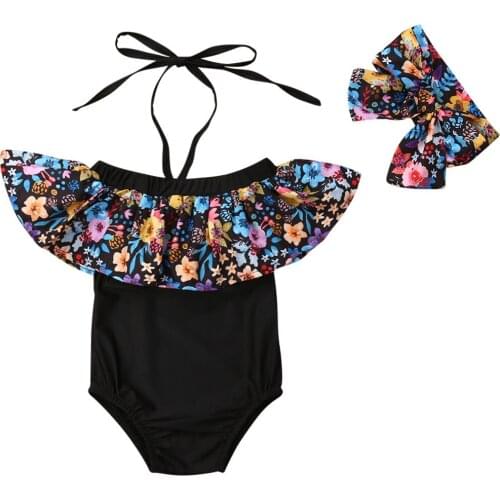 Baby Girl Flower Ruffle Bikini Set Kids Swimwear Swimsuit Bathing Suit Beachwear