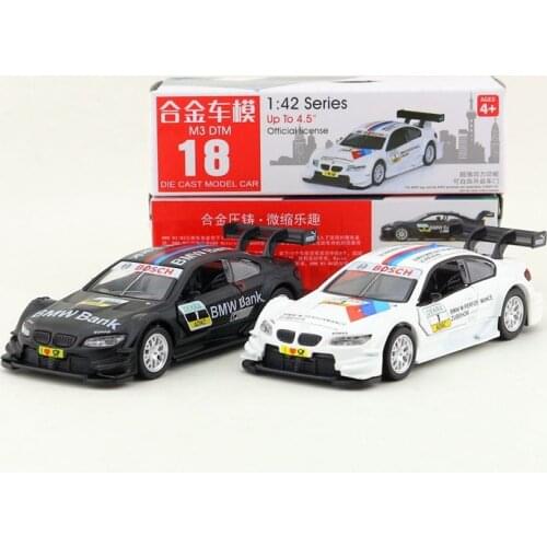 1:43 Scale/Diecast Toy Model/M3 M4 DTM Sport/Super Sport Racing Car/Educational Collection/Pull Back/Gift For Children
