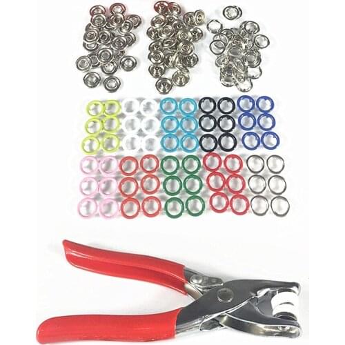 Metal Press Pliers Tools Clothing Button Installation Button Fastener Pliers Kit Snap Buttons Rivet for Sewing Accessory Tool