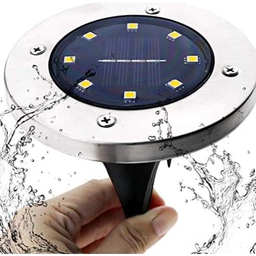 Solar Powered Underground Lamps Garden Lights Outdoor Waterproof Lawn Landscape Pathway Lamps For Home Yard 4/8/10/12/16/Led