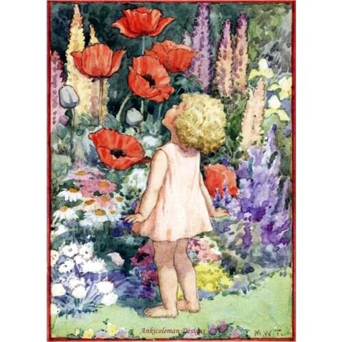 Embroidery Counted Cross Stitch Kits Needlework - Crafts 14 ct DMC DIY Arts Handmade Decor - Poppies Taller than Me