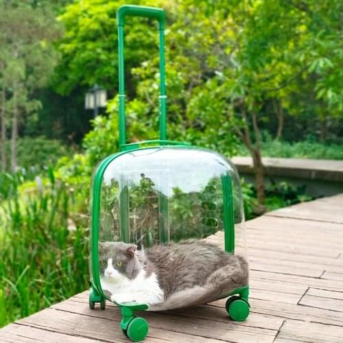 Cat Bag Pet Trolley Case cat bag go out portable suitcase Dog Backpack Large Capacity Space Capsule Pet Carrier Dropshipping