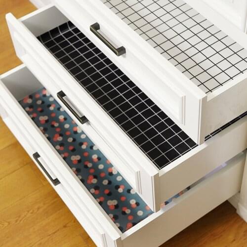Non Slip Drawer Liner Velvet Moth Proof Mildew Proof Shelf Liner Cabinet Mat Protection Tapis De Cuisine Home Supplies DK50DL