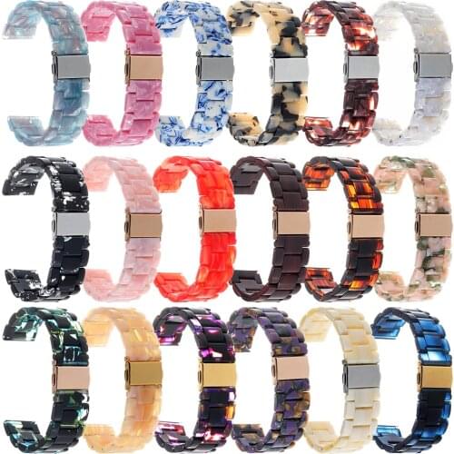 22mm 20mm Resin Band for Samsung Galaxy Watch 3 Strap 41mm 45mm 46/42mm Active 2 Bracelet for Garmin Vivoactive 4 3/Vivomove HR