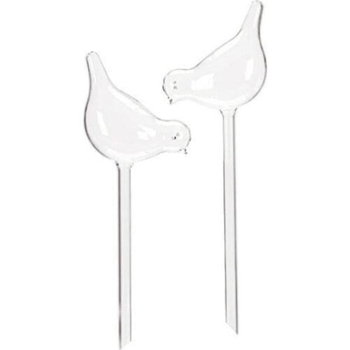 Self Watering Globe Plant Flower Water Bulbs Bird Shape Glass Home Decor UD88