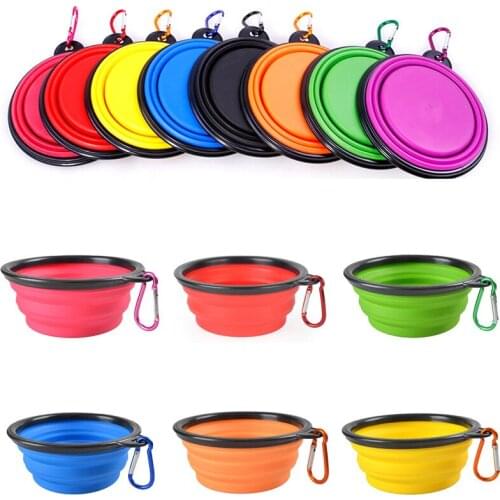 1000ml Large Collapsible Dog Pet Silicone Bowl Outdoor Travel Portable Puppy Food Container Feeder Bowl Pet Supplies