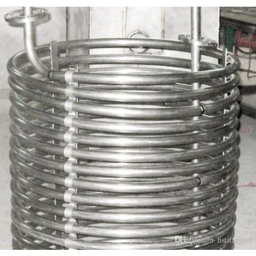 Titanium tube for heat exchanger High Quality Low Price ASTM B338 Titanium coil pipe for heat exchanger