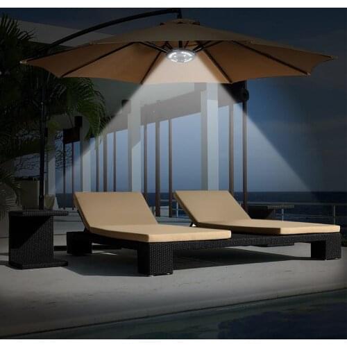 USB Outdoor Tent Camping LED Lights Umbrella Light Lightweight Parasol 20+4 Led Cordless Umbrella Pole Light For Lantern Beach