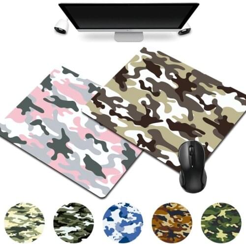 High Quality Gaming Mouse Mat Home Office Computer Mousepad Small 25x21cm Waterproof Smooth Camouflage Pattern Print Series