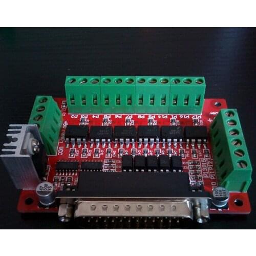 CNC high speed interface board parallel port DB25 optical isolation high speed optocoupler 6N137