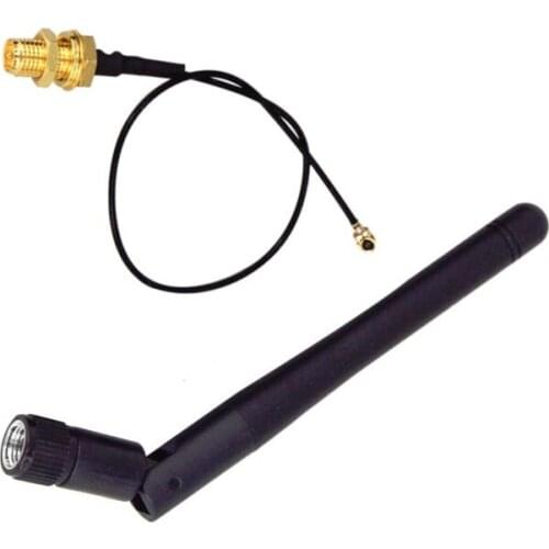 100 Sets Wireless Router 2.4GHz Antenna RP-SMA Male Plus 1.13 Cable Adapter 10cm PCI U.FL IPX to RP SMA Jack Pigtail 3dBi WiFi