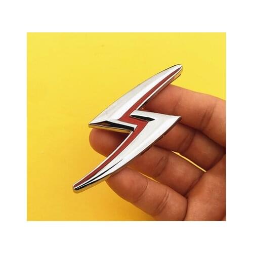 3D Auto Stickers Metal S Shape Chrome Badge Emblem Decal Motorcycle Modified Car Accessories