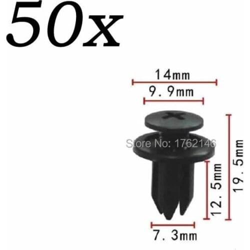 50x Plastic fasteners screw clips mud flaps splash guard wheel arch parts 90657SA60030 For Honda Accord Civic Element HR-V Mazda