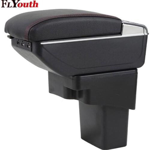 For Nissan Juke 2014-2017 Car Armrest Box Usb Charging Interface Heighten Central Store Content Box Cup Holder Ashtray Accessory