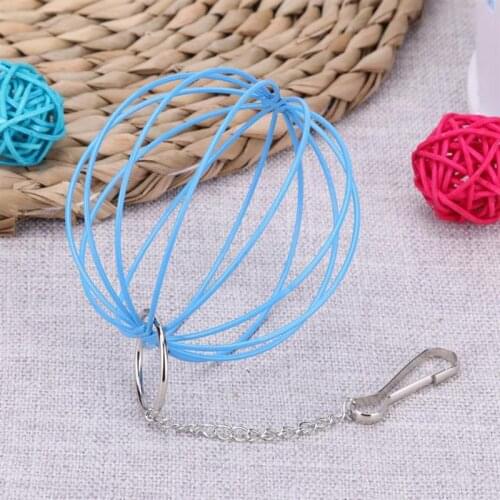 Dorakitten 1pc Hay Feeder Creative Metal Sphere Pet Feeder Pet Hanging Ball For Rat Hamster Pet Feeding Supplies