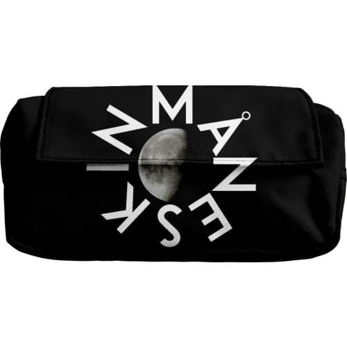 Maneskin Print Oxford cloth Double-layer pencil case student school pencilcase stationery office pencilcase household stationery