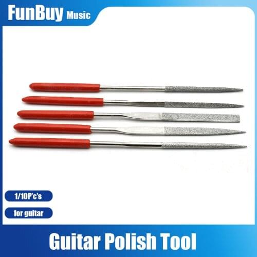 Guitar Frets Bridge and Nut Polished File Grinding Knife Guitarra Repair Burnish Tool for Guitar Banjo Ukulele Mandolin