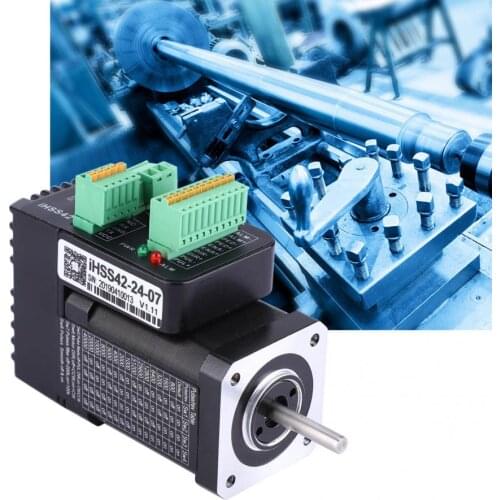 IHSS42-24-07 NEMA17 Integrated Closed Loop Stepper Motor 24V 0.7Nm Hybrid Servo Motor digital stepper driver
