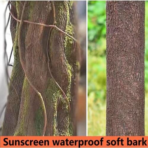 Simulation Bark Pipe Decoration Water Pipe Column Shelter Wall Indoor Balcony Decoration Natural Plant Fake Tree Artificial Tree