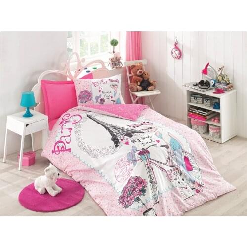 Cotton Box Turkey Single Child Duvet Cover Set, Sheet, Pillowcase, Kids Room, Gift, Bedspread, Girls Boy, 100% Cotton Frıend