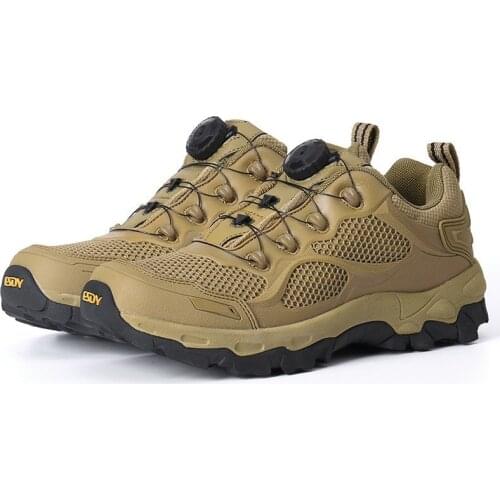 Mens Quick Reaction Outdoor Sport Climbing Shoes Sneakers Military Combat Training Hiking Breathable Non-slip Tactical Low Boots