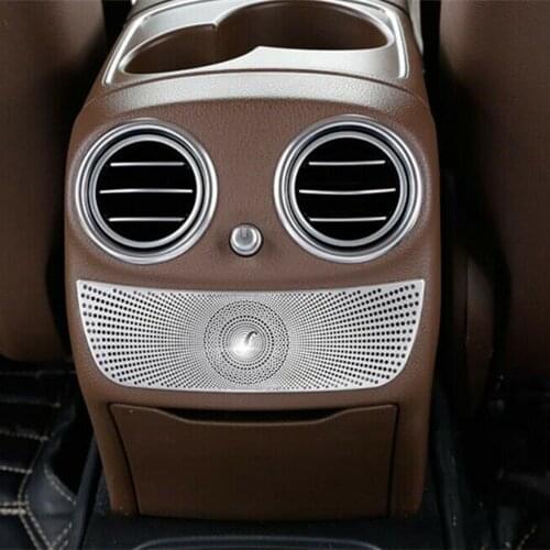 Matte Silver Rear Armrest Air Vent Outlet Cover Trim for Mercedes Benz E Class W213 C Class W205 GLC X253 GLC260