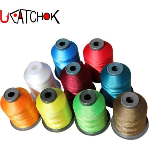 Rod Guide Ring Tying Thread 2000M 150D 11 colors choice Rod DIY Repair Multi-Braided Guide Replacement Wrap Refit