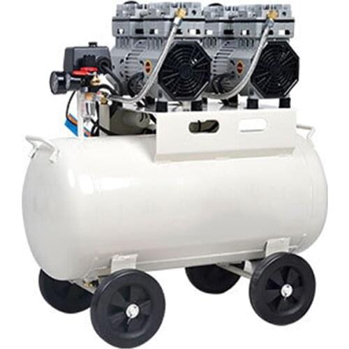 Small Air Compressor 80L Oil-free Silent Air Compressor Machine Dental Laboratory Mobile Air Compressor Machine 1PC