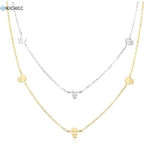 KIKICHICC 925 Sterling Silver Face Charm Choker Long Chain Necklace Wedding Gift 2021 Women Wedding Jewelry Gift Luxury Jewels